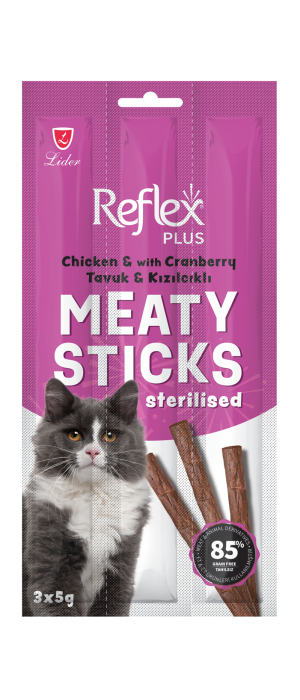 REFLEX PLUS 3'LÜ STİCK KEDİ TAVUK ETLİ KISIR REFLEX PLUS 3'LÜ STİCK KEDİ TAVUK ETLİ KISIR